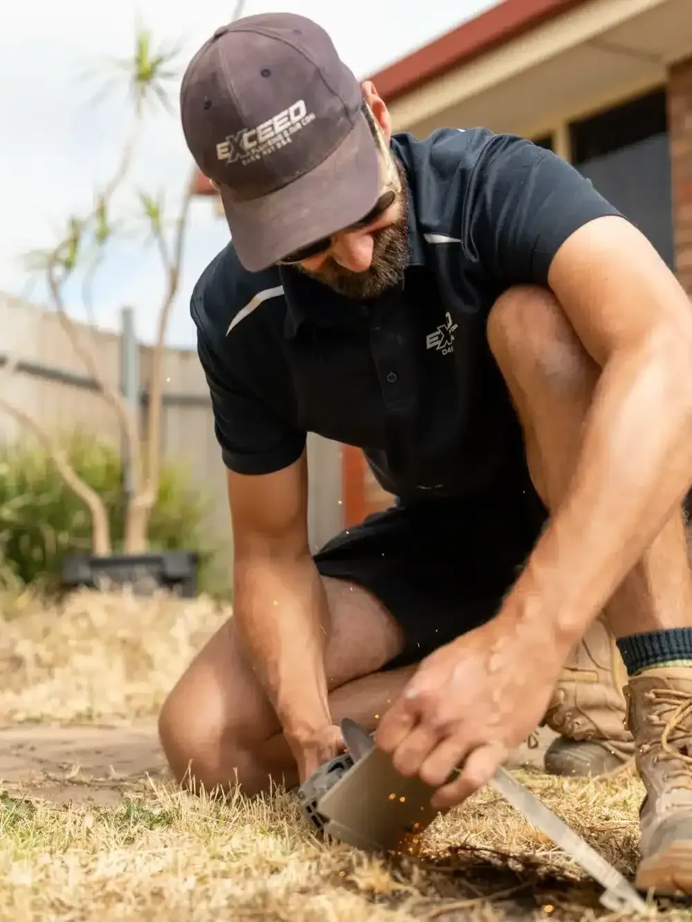 A Salisbury plumber at work on a job